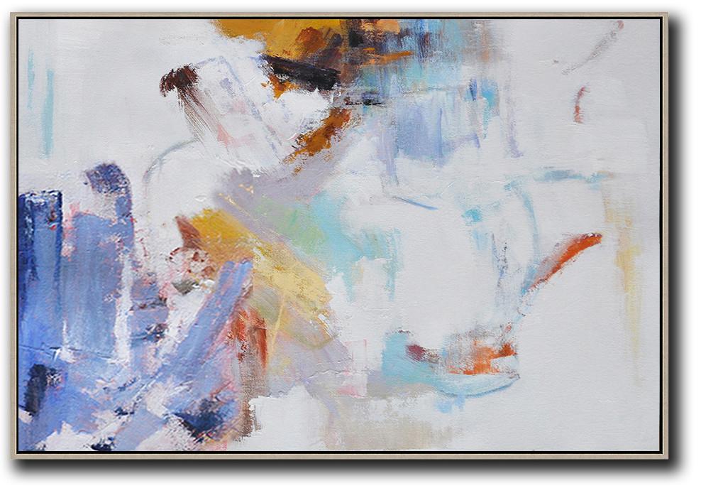 Horizontal Abstract Oil Painting #LX66C - Click Image to Close